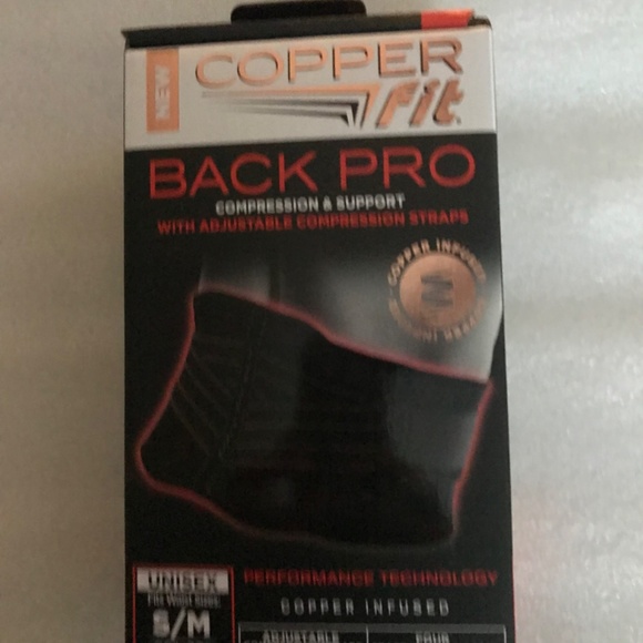 Copper Fit Back Pro Copper Infused Unisex Back Belt Size S/M 28”-39” - Picture 2 of 12